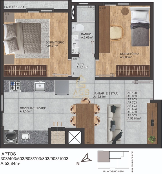 PRIMUM RESIDENCIAL – APARTAMENTOS À VENDA | SÃO CRISTÓVÃO – LAJEADO/RS: 17ª foto da galeria de imagens do imóvel