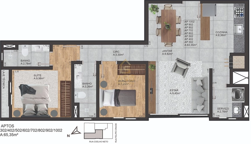 PRIMUM RESIDENCIAL – APARTAMENTOS À VENDA | SÃO CRISTÓVÃO – LAJEADO/RS: 18ª foto da galeria de imagens do imóvel