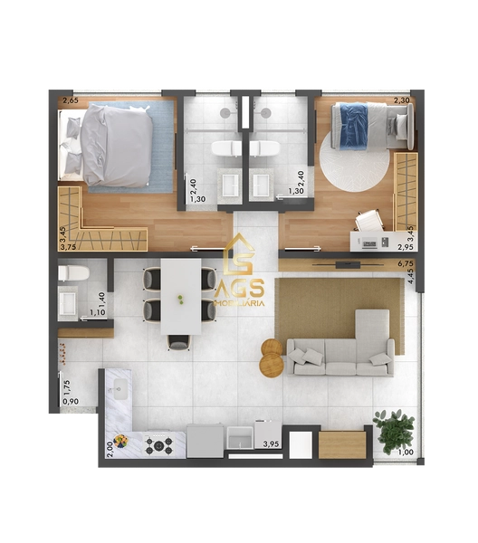 Apartamento  2 suítes: 32ª foto da galeria de imagens do imóvel