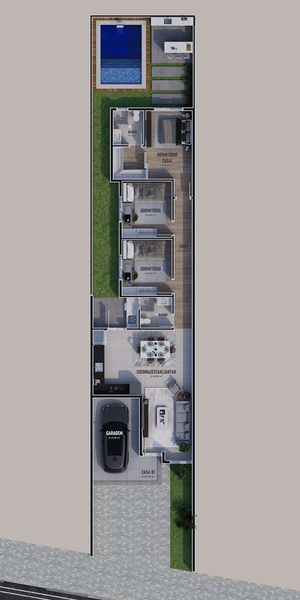 Casa nova, plana, 3 dormitórios, moderna!: 7ª foto da galeria de imagens do imóvel