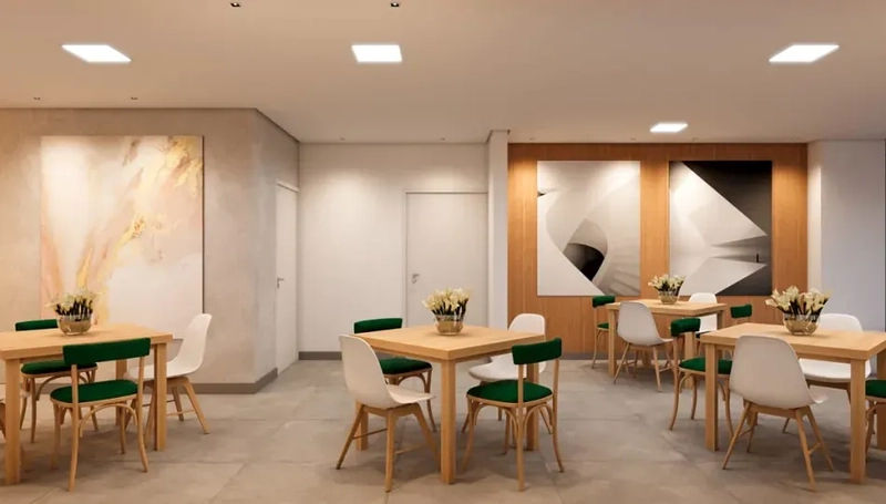 Semi-mobiliado. Sacada integrada (sem golas), piso porcelanato em todo apto, forro rebaixado em gesso. Apto 1001: 12ª foto da galeria de imagens do imóvel