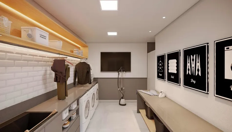 Semi-mobiliado. Sacada integrada (sem golas), piso porcelanato em todo apto, forro rebaixado em gesso. Apto 1001: 13ª foto da galeria de imagens do imóvel