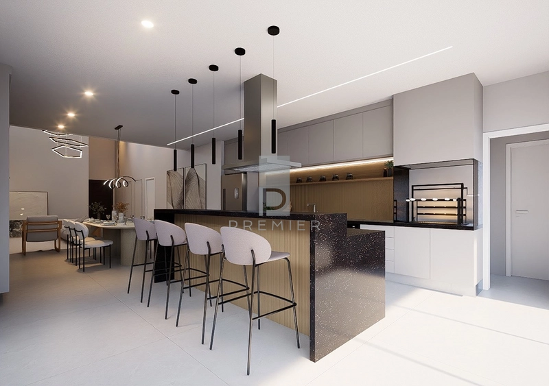 Casa à venda com três suítes e piscina no condomínio Terras da Fazenda-Marília SP: 3ª foto da galeria de imagens do imóvel