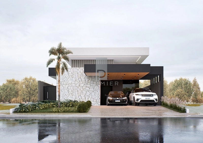 Casa à venda com três suítes e piscina no condomínio Terras da Fazenda-Marília SP: 6ª foto da galeria de imagens do imóvel