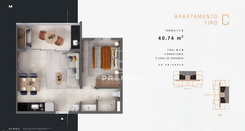 Apartamento no Condomínio Urban Esmeraldas | Marília/SP: 18ª foto da galeria de imagens do imóvel