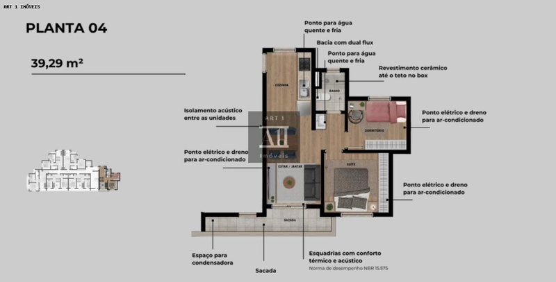Apartamento para Venda em Curitiba, Portão, 2 dormitórios, 1 banheiro, 1 vaga: 18ª foto da galeria de imagens do imóvel