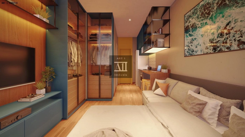 Apartamento para Venda em Curitiba, Novo Mundo, 1 dormitório, 1 suíte, 1 banheiro: 6ª foto da galeria de imagens do imóvel