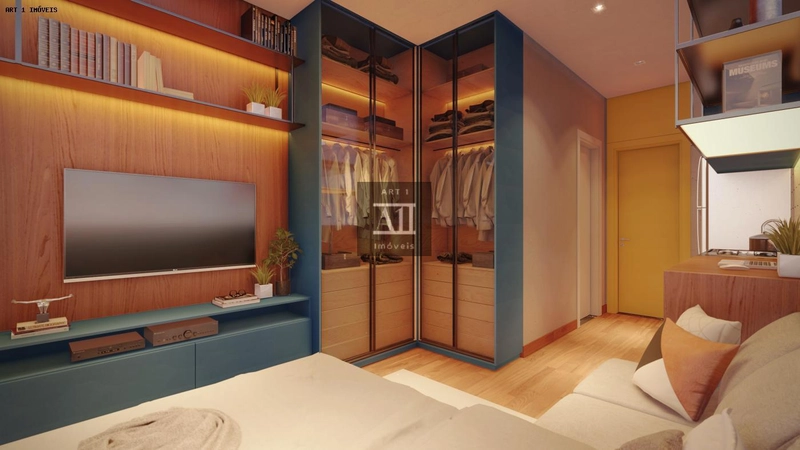 Apartamento para Venda em Curitiba, Novo Mundo, 1 dormitório, 1 suíte, 1 banheiro: 5ª foto da galeria de imagens do imóvel