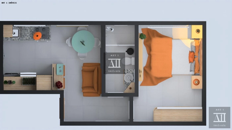 Apartamento para Venda em Curitiba, Cajuru, 1 dormitório, 1 banheiro, 1 vaga: 20ª foto da galeria de imagens do imóvel