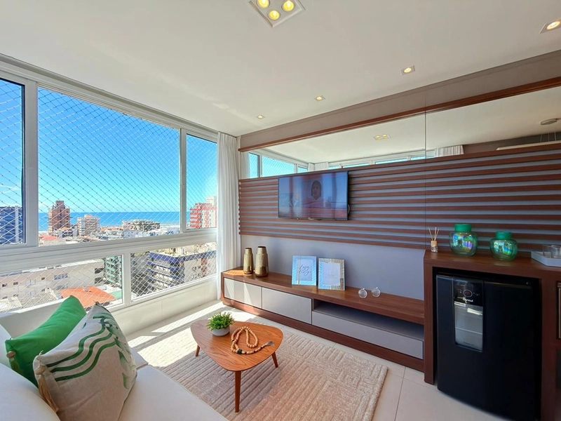 Apto mobiliado com vista pro mar no Centro, andar alto e sol da manhã.: 8ª foto da galeria de imagens do imóvel