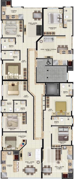 LINDÍSSIMO APARTAMENTO EM OBRAS NO BAIRRO ZONA NOVA EM CAPÃO DA CANOA: 16ª foto da galeria de imagens do imóvel