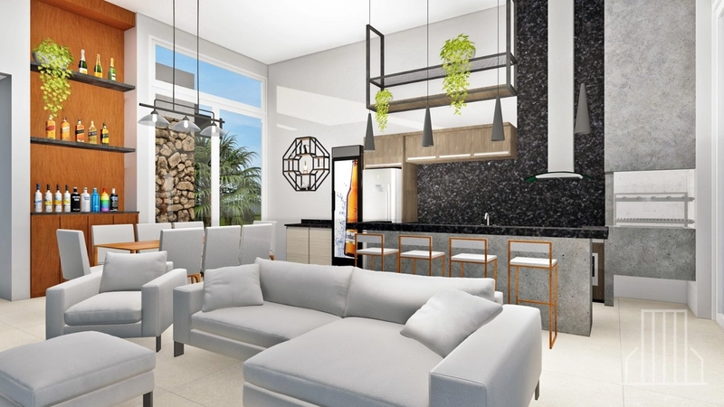 EXCELENTE CASA EM OBRAS NO CONDOMÍNIO TERRASUL: 5ª foto da galeria de imagens do imóvel