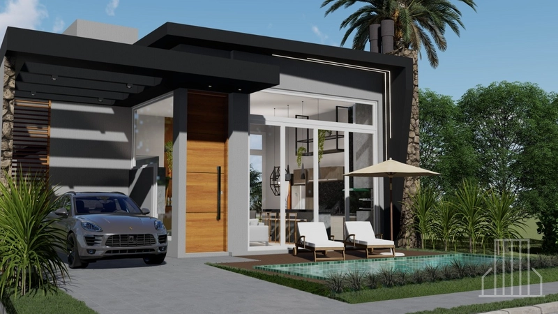 EXCELENTE CASA EM OBRAS NO CONDOMÍNIO TERRASUL: 2ª foto da galeria de imagens do imóvel