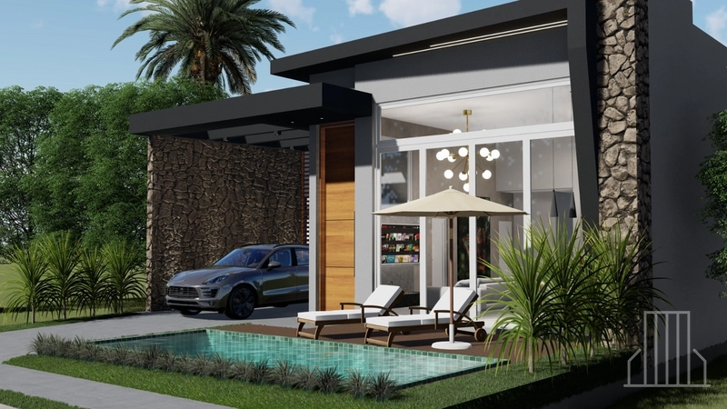 EXCELENTE CASA EM OBRAS NO CONDOMÍNIO TERRASUL: 3ª foto da galeria de imagens do imóvel