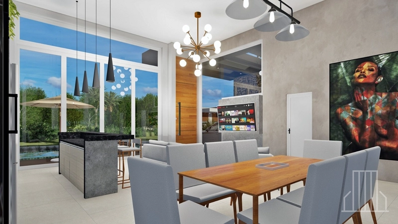 EXCELENTE CASA EM OBRAS NO CONDOMÍNIO TERRASUL: 8ª foto da galeria de imagens do imóvel