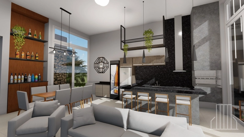 EXCELENTE CASA EM OBRAS NO CONDOMÍNIO TERRASUL: 7ª foto da galeria de imagens do imóvel