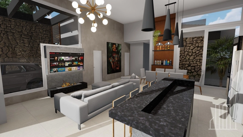 EXCELENTE CASA EM OBRAS NO CONDOMÍNIO TERRASUL: 6ª foto da galeria de imagens do imóvel