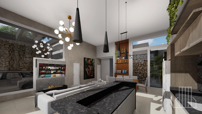 EXCELENTE CASA EM OBRAS NO CONDOMÍNIO TERRASUL: 9ª foto da galeria de imagens do imóvel