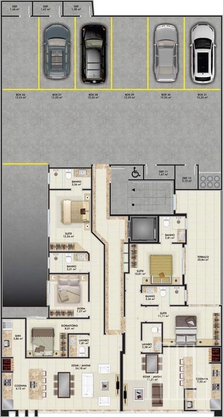 LINDÍSSIMO APARTAMENTO EM OBRAS NO BAIRRO ZONA NOVA EM CAPÃO DA CANOA: 19ª foto da galeria de imagens do imóvel