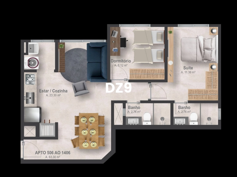 LINDO APARTAMENTO EM OBRAS NO BAIRRO NAVEGANTES!: 9ª foto da galeria de imagens do imóvel