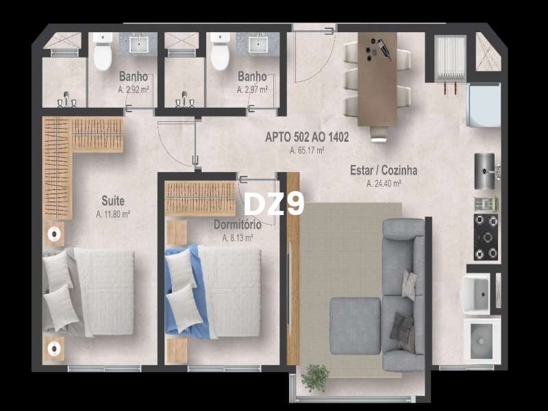 LINDO APARTAMENTO EM OBRAS NO BAIRRO NAVEGANTES!: 6ª foto da galeria de imagens do imóvel