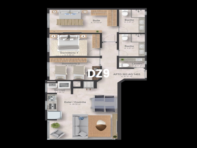 LINDO APARTAMENTO EM OBRAS NO BAIRRO NAVEGANTES!: 5ª foto da galeria de imagens do imóvel