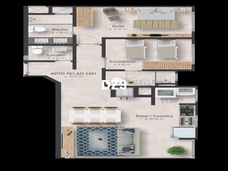 LINDO APARTAMENTO EM OBRAS NO BAIRRO NAVEGANTES!: 13ª foto da galeria de imagens do imóvel