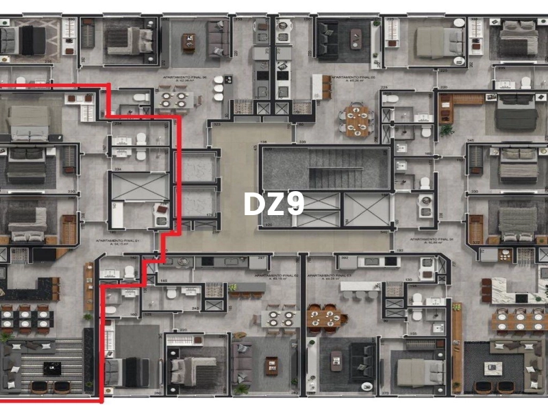 APARTAMENTO COM 3 DORMITORIOS, SENDO 1 SUITE!: 8ª foto da galeria de imagens do imóvel