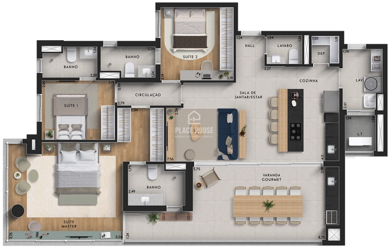 Apartamento a partir de 3 dormitórios com 03 suíte - Altamira: 23ª foto da galeria de imagens do imóvel