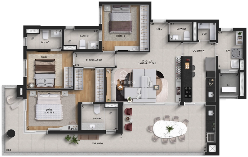 Apartamento a partir de 3 dormitórios com 03 suíte - Altamira: 24ª foto da galeria de imagens do imóvel