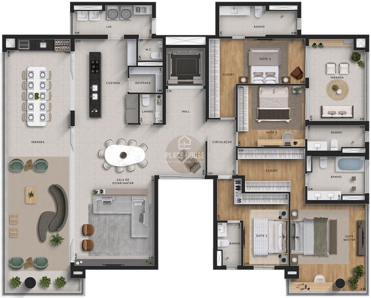 Apartamento a partir de 3 dormitórios com 03 suíte - Altamira: 25ª foto da galeria de imagens do imóvel