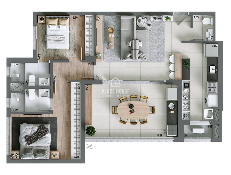 Apartamento - Bild - Mozaic - Bairro Jardim Sul- Uberlândia-MG: 38ª foto da galeria de imagens do imóvel