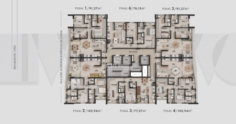 Apartamento a partir de 76,15 m² na Parque Sul Karaiba: 19ª foto da galeria de imagens do imóvel