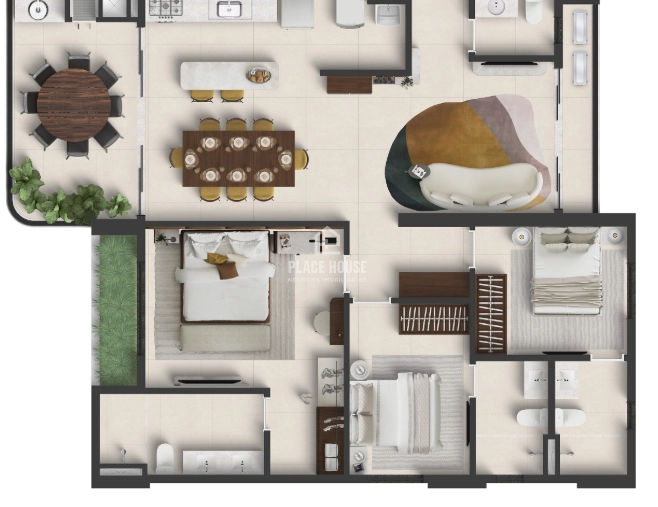 Apartamento a partir de 3 dormitórios com 01 suíte - Líndice: 16ª foto da galeria de imagens do imóvel