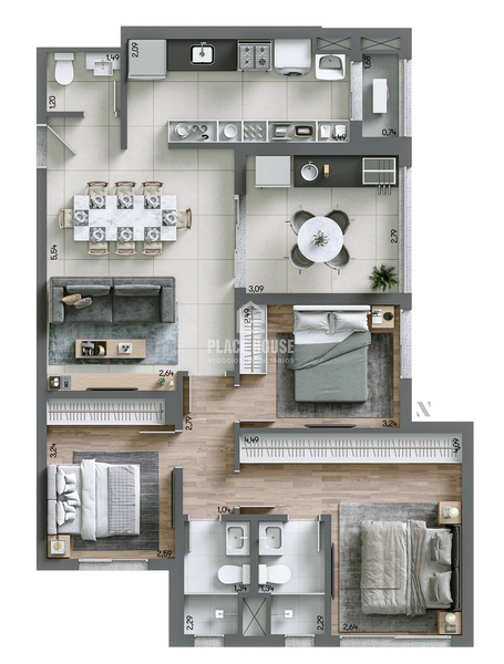 Apartamento com 2 ou 3 quartos 1 suíte - Gávea: 32ª foto da galeria de imagens do imóvel