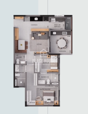 Apartamento 3 dormitório - Gávea - Uberlândia: 16ª foto da galeria de imagens do imóvel