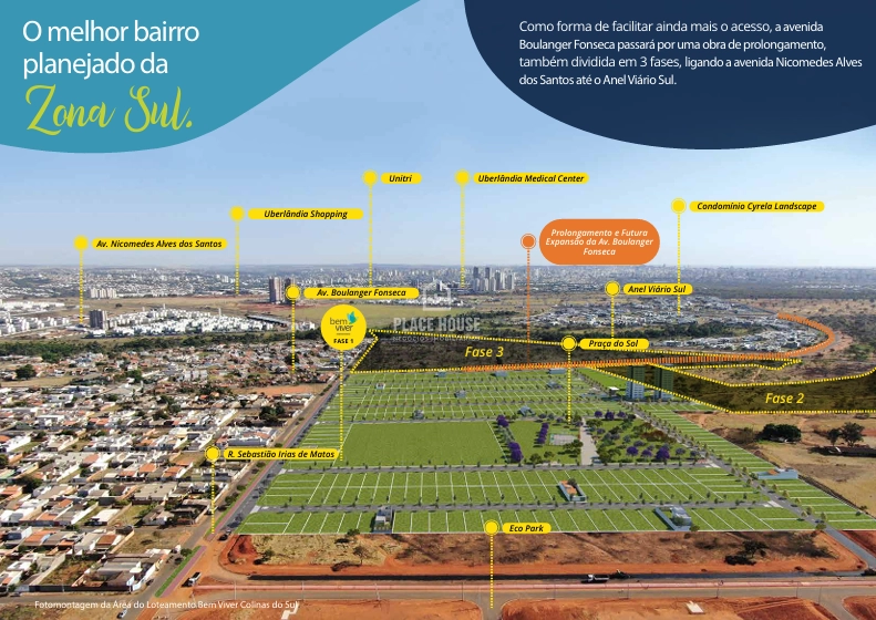 Terreno no Bem Viver Colinas do Sul  - Uberlândia - MG: 2ª foto da galeria de imagens do imóvel