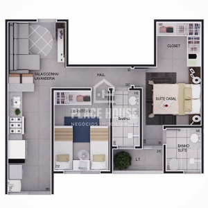 Apartamento 2 quartos 1 suíte - Santa Mônica - Uberlândia-MG: 10ª foto da galeria de imagens do imóvel