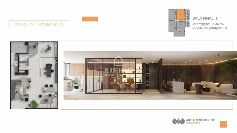  World Trade Center - Salas comerciais de 168 até 300 m² - Uberlândia: 27ª foto da galeria de imagens do imóvel
