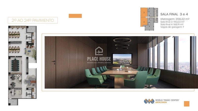  World Trade Center - Salas comerciais de 168 até 300 m² - Uberlândia: 10ª foto da galeria de imagens do imóvel