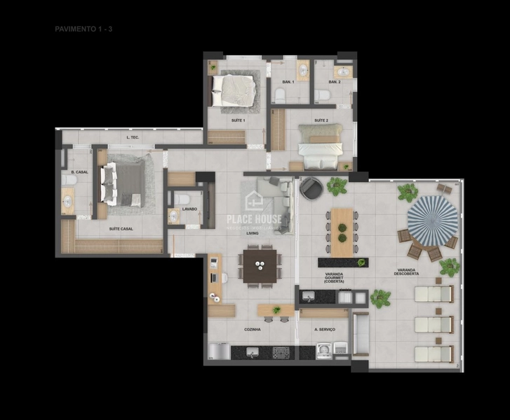 Apartamento a venda, Garnet, a partir de 117 m²- Copacabana-Uberlandia: 21ª foto da galeria de imagens do imóvel