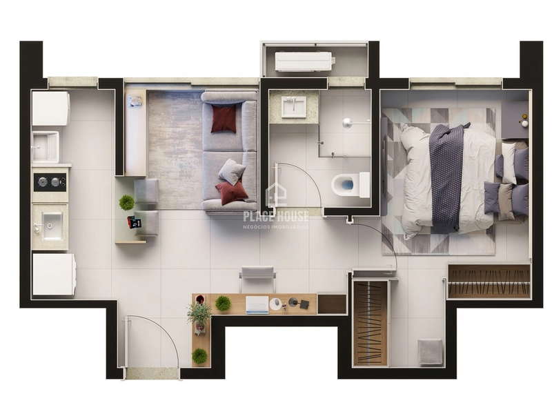 Apartamento perto da UFU - Santa Monica- Uberlândia - MG: 5ª foto da galeria de imagens do imóvel