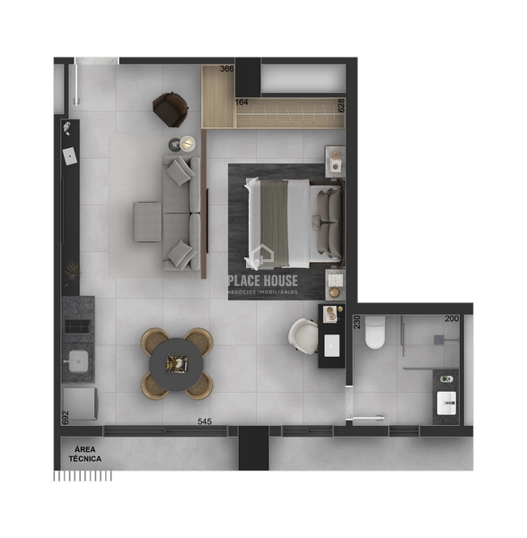 Apartamento a partir de 1 dormitórios à venda no Centro - Uberlândia: 9ª foto da galeria de imagens do imóvel