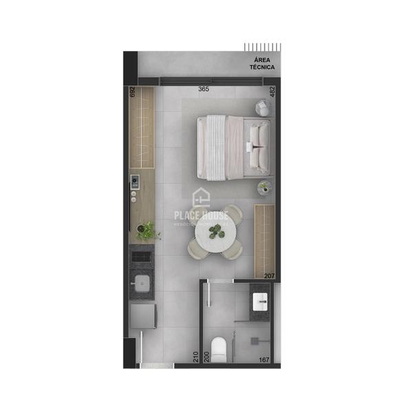 Apartamento a partir de 1 dormitórios à venda no Centro - Uberlândia: 12ª foto da galeria de imagens do imóvel