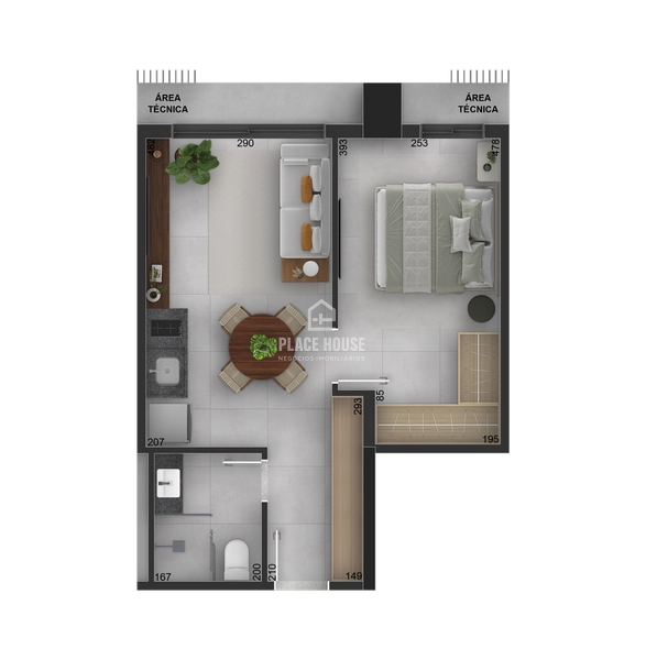 Apartamento a partir de 1 dormitórios à venda no Centro - Uberlândia: 10ª foto da galeria de imagens do imóvel