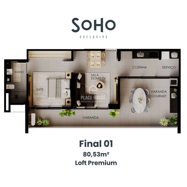 SOHO - Apartamento a partir de 69 m² -  Copacabana: 64ª foto da galeria de imagens do imóvel