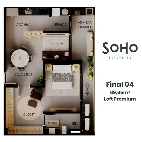 SOHO - Apartamento a partir de 69 m² -  Copacabana: 61ª foto da galeria de imagens do imóvel