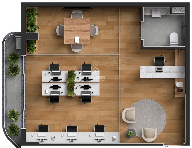 Salas comerciais a partir de 49,82 até 135,00 m² no Vista Galassi.: 12ª foto da galeria de imagens do imóvel