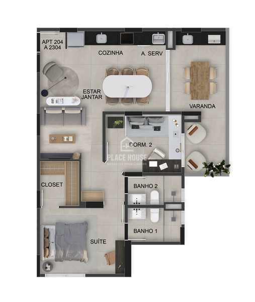 Apartamento 1 dormitórios à venda, 52,54 m²  R$ 614.900 - Gávea: 23ª foto da galeria de imagens do imóvel