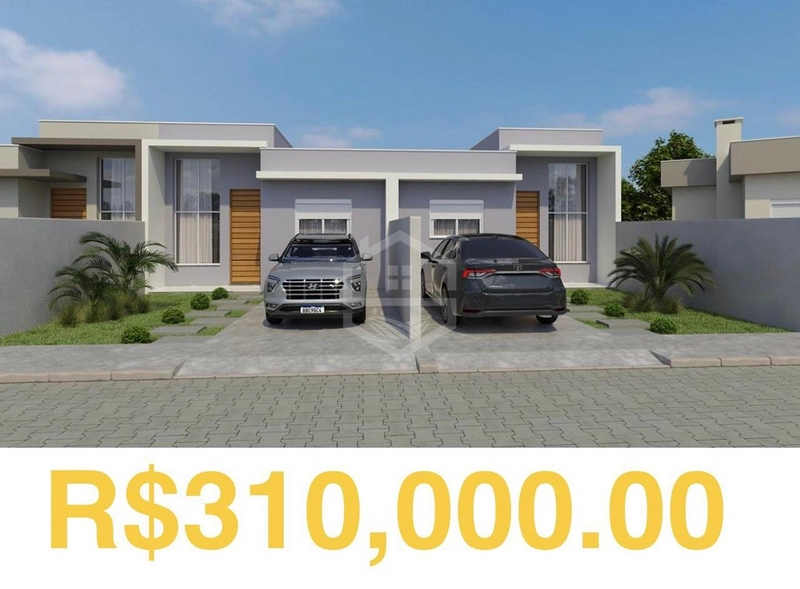 CASA NOVA EM CONSTRUÇÃO COM SUÍTE, CHURRASQUEIRA E PÁTIO!: 1ª foto da galeria de imagens do imóvel